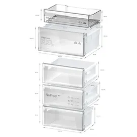 Bosch Serie 4 KGN39VIEB Kühl-Gefrierkombination (368 l, 2030 mm hoch, Edelstahl)