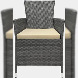 CLP Gartenmöbel-Set Fireda, grau-meliert