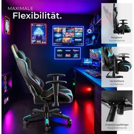 Tectake Tartaros Kunstleder Schwarz