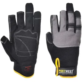 PORTWEST A740 Powertool Pro – Hochleistungs-Handschuh, Schwarz, Größe L