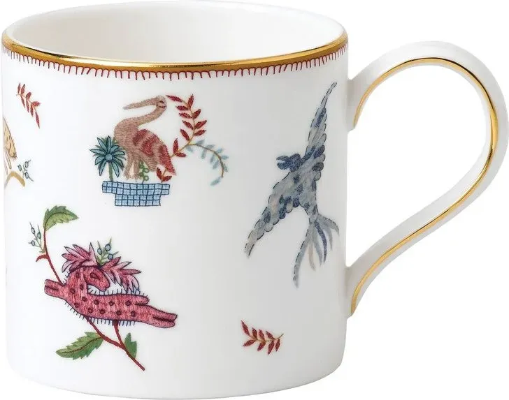 WEDGWOOD Kit Kemp Mythical Creatures Fein Bone China Becher mit 22K Goldrand, 290ml