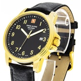 Swiss Alpine Military by Grovana Herrenuhr Datum 10ATM Edelstahl 7011.1517