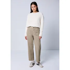 street one studio Cordhose High Waist Beige 46