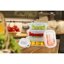 Ecosa Frischhaltedosenset 5-teilig weiß 1,04 l