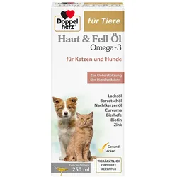 Doppelherz für Tiere Haut & Fell Öl für Katzen und Hunde