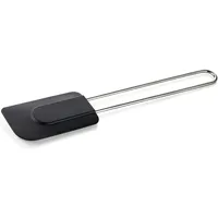 Was Teigspatel mit Edelstahlgriff, 27 cm, schwarz, Silikon