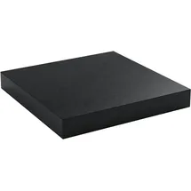 Impuls Küchen Arbeitsplatte IMPULS KÜCHEN "4 cm stark", schieferstruktur schwarz, B:45cm H:4cm T:60cm, Holzwerkstoff, Tischplatten, in vielen Breiten, passend zu allen Serien, von vier Seiten ummantelt