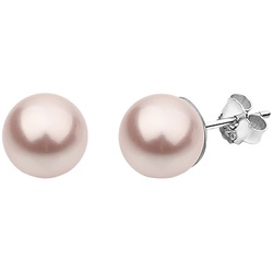 Nenalina Basic Synthetische Perle Rosa 925 Silber Damen 