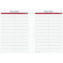 Rido / Ide Ersatzeinlage Timing 1 Adressen und Telefonregister 14,8x21cm