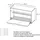 Vladon Kolmio 85 x 50 x 33 cm Sitzbank / braun