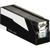 Sheba Selection in Sauce mit Lachs und Seelachs 28 x 85 g
