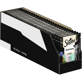 Sheba Selection in Sauce mit Lachs und Seelachs 28 x 85 g