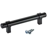 SO-TECH® Möbelgriff Stangengriff G20, Durchm. 14 mm, verschiedene Längen (1-St), schwarz matt, Lochabstand 96 mm, 1 Griff mit Schrauben schwarz Bohrlochabstand 96 mm | 1.8 cm x 13.6 cm x 3.4 cm