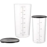 ESGE Becherset Glas 7150 400 ml und 700 ml schwarz