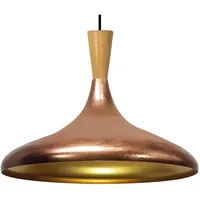 Bamyum Champion 1-flg. 35 cm rund Holz Kupferfarbe