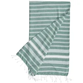 BUTLERS Surfside Hamamtuch 90 x 170 cm dunkelgrün