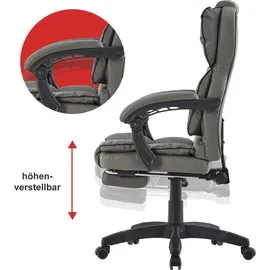 Trisens Schreibtischstuhl Bürostuhl Gamingstuhl Racing Chair Chefsessel mit Fußstütze