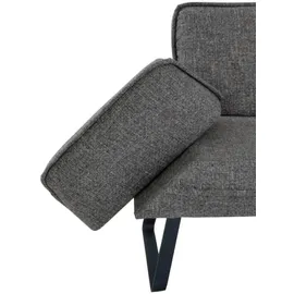 K+W Komfort & Wohnen Drive, grau (schwarzgrau 88), H:91cm T:68cm, Sitzbänke, Eckbank, mit Seitenteilverstellung am langem Schenkel zur Sitzplatzerweiterung