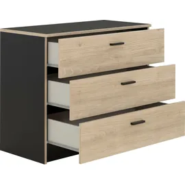 Gami Schubladenkommode Tonight 92 x 76 x 45 cm Schwarz