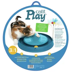 catit Play 3-in-1 Ballspielzeug blau