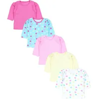 TupTam Baby Mädchen Langarmshirt Gestreift 5er Set, Farbe: Bunte