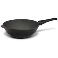 Hoffmann STONIQ Wokpfanne Ø 30 cm – PFAS-frei, Aluguss Wok mit abnehmbarem Stiel, IQ-SHIELD Antihaftbeschichtung, induktionsgeeignet, backofenfest 300 °C – Made in Germany WOK (ohne Deckel)