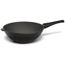Hoffmann STONIQ Wokpfanne Ø 30 cm – PFAS-frei, Aluguss Wok mit abnehmbarem Stiel, IQ-SHIELD Antihaftbeschichtung, induktionsgeeignet, backofenfest 300 °C – Made in Germany WOK (ohne Deckel)