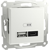 Schneider Electric USB-Steckdose Asfora Weiß (glänzend) EPH2770421D
