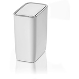 AMARE Automatischer Sensor Kosmetikeimer, Mülleimer mit 9 L Volumen, rechteckig in Weiß