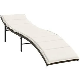 vidaXL Sonnenliege 199 x 55 x 50 cm Braun