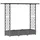 vidaXL Hochbeet mit Rankgitter und Dach 164 x 40 x 123 cm Hellgrau