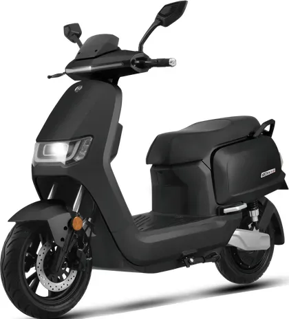 ROBO-S L3e Elektro-Motorrad, 3000 W, 72 V 20 Ah Lithium-Akku, Höchstgeschwindigkeit 80 km/h, Reichweite bis zu 100 km, 125 cc äquivalentes E-Motorrad mit App-Steuerung, Fingerabdruck-Entsperrung & CBS-Bremsen – ROBO-S Schwarz