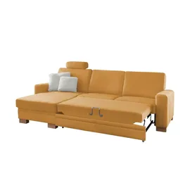 meinSofa Eckcouch Mikrofaser 2-Sitzer Gelb
