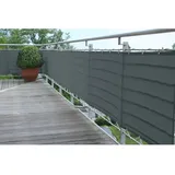 Floracord Balkonverkleidung 300 x 65 cm grau Polyester