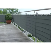 Floracord Balkonverkleidung 300 x 65 cm grau Polyester