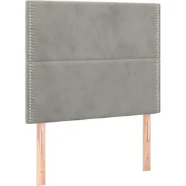 vidaXL Boxspringbett 100 x 200 cm Hellgrau