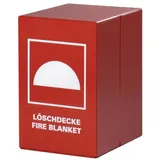 JUTEC Stahlbehälter JT5000LB für Löschdecke 20x30x24cm - rot