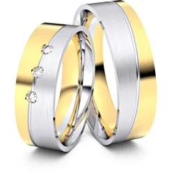 Trauringe Bremen 585er Gelb-/Weiflgold - 3878