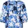 Betty & Co Schlupfbluse mit Print Blau/Weiß 36