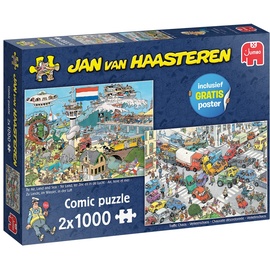 Jan van Haasteren - By Air Land und Meer 2x1000pcs - Puzzles für Erwachsene