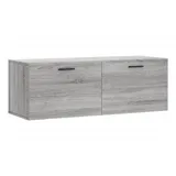 furnicato Wandhängeschrank Wandschrank Grau Sonoma 100 x 36,5 x 35 cm mit Stauraum, 1-tlg. grau 100 cm x 35 cm x 36.5 cm