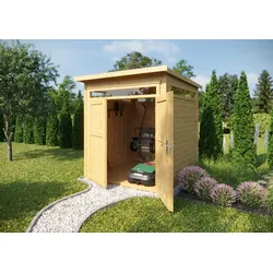 Gartenhaus WEKA "265 Gr. 2, 21 mm, natur", beige (naturbelassen), Fußboden im Gartenhaus, ohne Rück- und Seitenwand, ohne Dacheindeckung, Holz, Gartenhäuser