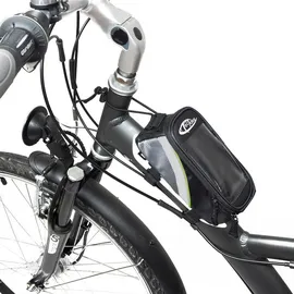 Tectake Fahrradtasche Satteltasche grau/grün/schwarz