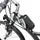 Tectake Fahrradtasche Satteltasche grau/grün/schwarz
