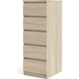 VCM ebuy24 Kommode 5 Schubladen, Eichen Dekor