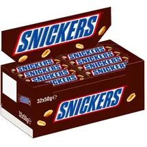 Snickers (13,16€/1kg) Snickers, Riegel, Schokolade, 32 Riegel