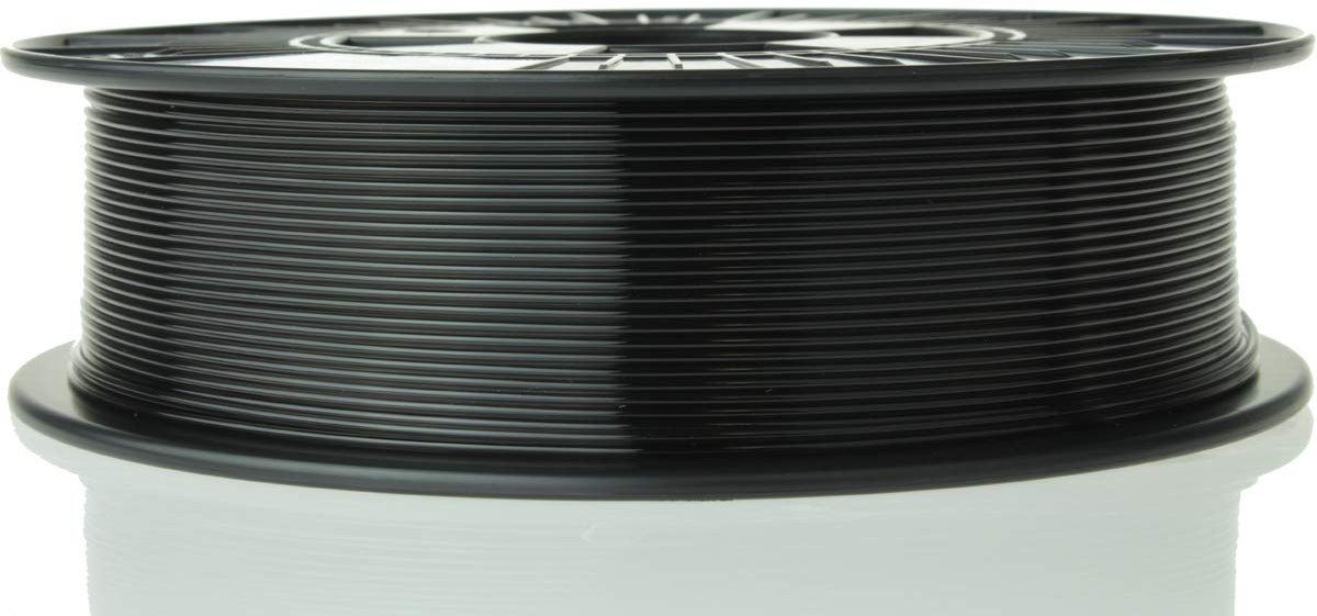 Material4Print - PETG Filament Ø 1,75mm 750g Rolle - Premium-Qualität für 3D Drucker (Transparent Schwarz)