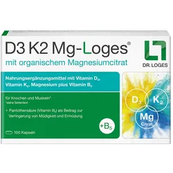 D3 K2 Mg-Loges – stark für Knochen und Muskeln* 100 St