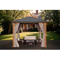 Konifera Pavillon »Samos«, BxT: 300x300 cm, Stahlgestell, ohne Seitenteile,