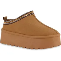 VAN HILL Pantoffeln Hellbraun 37